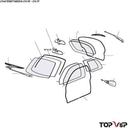 Joint de pare-brise Chatenet Média Barooder Speedino - 101401