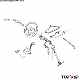 Logo Chatenet en résine pour volant Chatenet Média ch16 à Sporteevo ch39 - 0316063