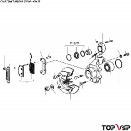 Kit de joints de piston d'étrier de frein Chatenet Média - 0114298