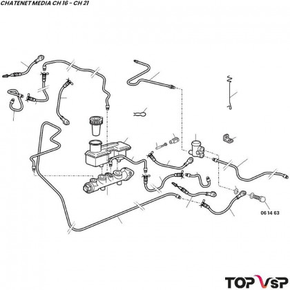 Vis creuse de flexible de frein 10x1 mm Chatenet Média ch16 à Sporteevo ch39 - 061463