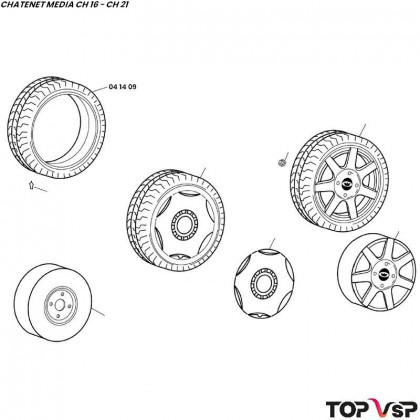 Pneu Michelin 145 r13 pouces Chatenet Média - 041409