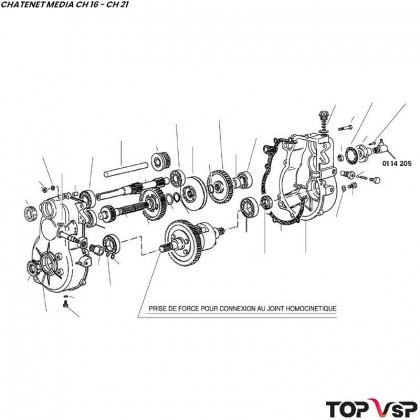 Transmetteur kilométrique Chatenet Média Barooder Speedino ch 40 - 0114205