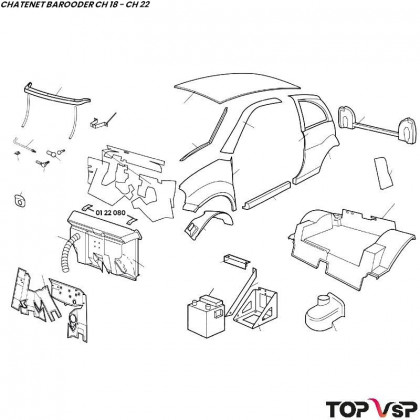 Support de tableau de bord Chatenet Barooder Speedino - 0122080