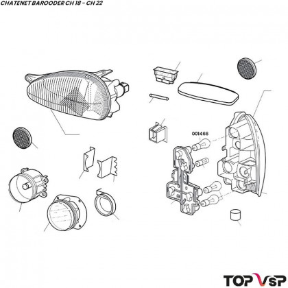 Lampe stop 12/21w Chatenet Barooder Speedino - 001466