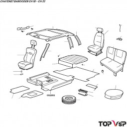 Tapis avant complet insonorisant Chatenet Barooder - 0322012