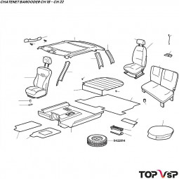 Roue de secours 4.8x12 pouces Chatenet Barooder ch 18 à Sporteevo ch 39 - 0422014