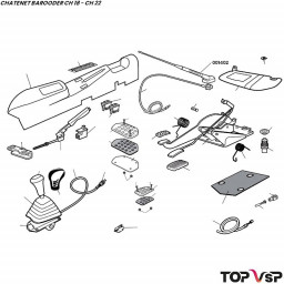 Antenne de toit Chatenet Barooder - 001402