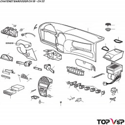 Couvercle de volant supérieur Chatenet Barooder - 0316051