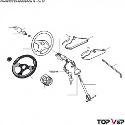 Kit neiman avec verrou s8 et batteuse Chatenet Barooder Speedino - 0022044
