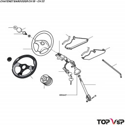 Soufflet de direction supérieur Chatenet Barooder - 031447