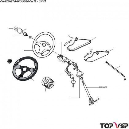 Axe cardan de direction Chatenet Barooder Speedino - 0122075