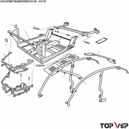 Kit amortissant de plancher 7 pièces Chatenet Barooder Speedino - 0322040