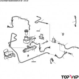 Tube de frein central Chatenet Barooder Speedino - 1118001