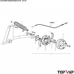 Câble de frein à main Chatenet Barooder Speedino - 0118025