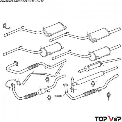 Flexible avant Lombardini mts Chatenet Barooder Speedino - 0122084