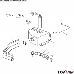 Jonction réduite 8x4 mm Chatenet Barooder pièces détachées mini car sans permis