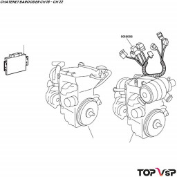 Faisceau moteur Lombardini Chatenet Barooder Speedino - 0018008