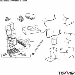 Fusible 20 ampères Chatenet Barooder pièces détachées vsp neuves d'origine