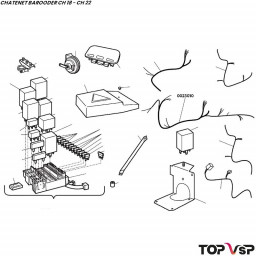 Faisceau principal moteur Lombardini et Yanmar Chatenet Barooder ch 22 - 0023010