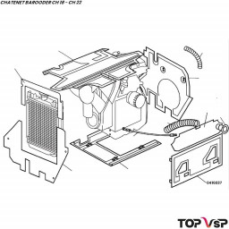 Insonorisant moteur face avant Chatenet Barooder pièce automobile sans permis