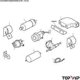 Support capteur de pédale Chatenet Barooder Speedino - 0118033