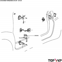 Tirette ouverture de capot et hayon Chatenet Speedino pièces automobile sans permis