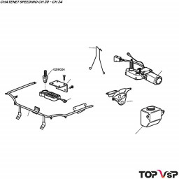 Cône de gâche spécial de capot et hayon Chatenet Speedino pièces vsp neuve d'origine