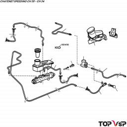 Agrafe de flexible de frein Chatenet Speedino pièces automobiles sans permis