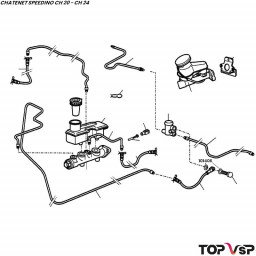 Joint cuivre de flexible de frein Chatenet Speedino pièces détachées vsp car