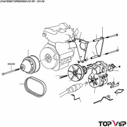 Vis de variateur moteur th brut 10x150 mm Chatenet Speedino pièces vsp car