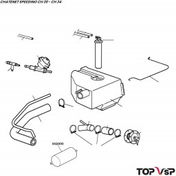 Filtre à essence Chatenet Speedino pièces détachées de petites auto sans permis