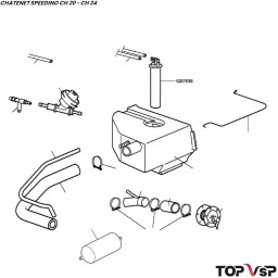 Jauge de réservoir Chatenet Speedino pièces détachées pour véhicules sans permis