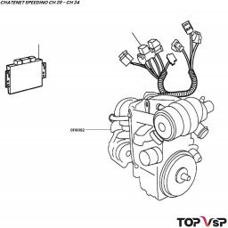 Moteur Lombardini Focs Progress avec alternateur Chatenet Speedino pièces vsp car