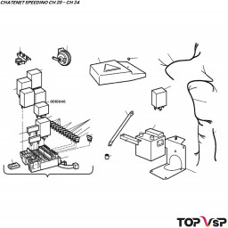 Relais de préchauffage Chatenet Speedino pièces détachées véhicules sans permis