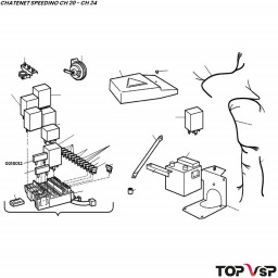 Fusible 40 ampères Chatenet Speedino pièces détachées véhicules sans permis