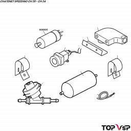 Pompe à essence électrique Chatenet Speedino pièces détachées véhicules sans permis