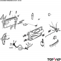 Faisceau de porte pour module mgsv 11 Chatenet Speedino - 0020017