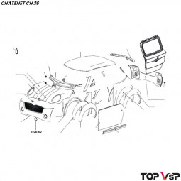 Obturateur antibrouillard avant Chatenet ch26 à Sporteevo ch 39 - 0226162