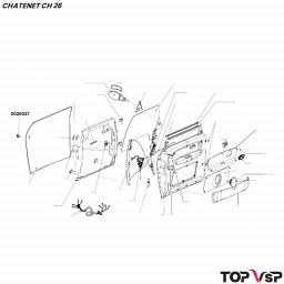 Barillet de porte Chatenet ch 26 à Sporteevo ch 39 - 0026027