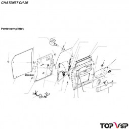 Fourchette de barillet Chatenet ch 26 à Sporteevo  ch 39 - 0326040