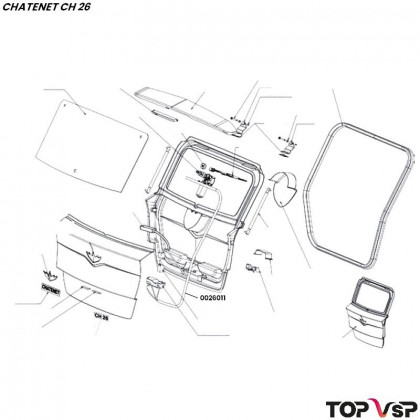 Faisceau de hayon Chatenet ch 26 à Pick up ch 33 - 0026011