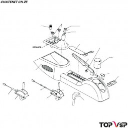 Couvercle et console Chatenet ch 26 à Sporteevo ch 39 - 0326008