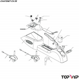 Couvercle et console Chatenet ch 26 à Sporteevo ch 39 - 0326008