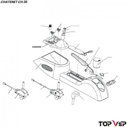 Couvercle et console Chatenet ch 26 à Sporteevo ch 39 - 0326008