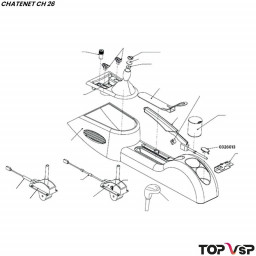 Cache fixation de console Chatenet ch 26 à Sporteevo ch 39 - 0326013