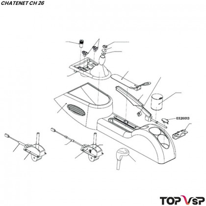 Cache fixation de console Chatenet ch 26 à Sporteevo ch 39 - 0326013