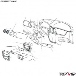 Autoradio cz 101 er Chatenet ch 26 à Sporteevo ch 39 - 0326053