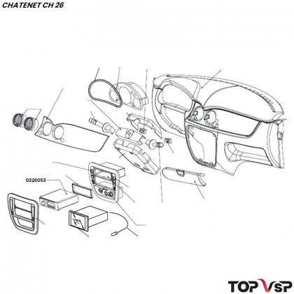 Autoradio cz 101 er Chatenet ch 26 à Sporteevo ch 39 - 0326053