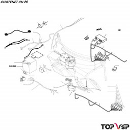 Batterie 40 ah 175x175x190 mm Chatenet ch 26 vsp car pièces détachées