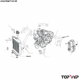 Radiateur Yanmar Chatenet ch 26-30-32-33 et Sporteevo ch 39 - 0126115